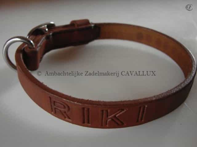 maatwerk leder lederen honden halsband