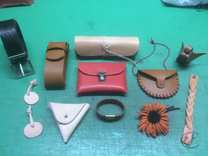 korte leder workshop verzameling leder accessoires