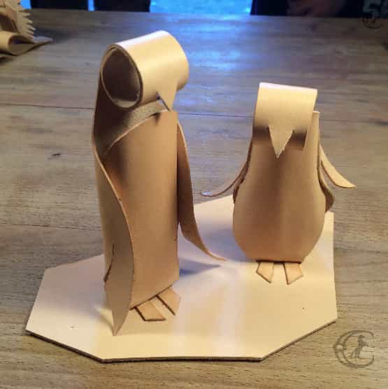 korte leder workshop lederen pinguins