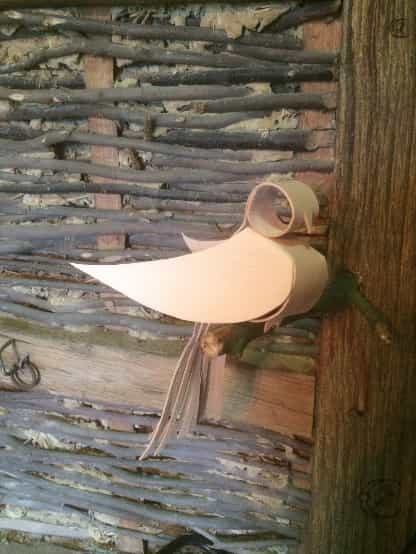 korte leder workshop grote lederen vogel